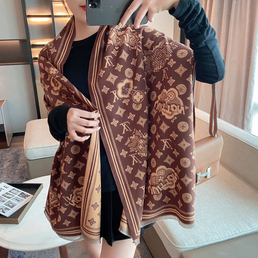 Louis Vuitton Premium Woven 5 Colors Autumn/Winter Scarf for Women – product image 2
