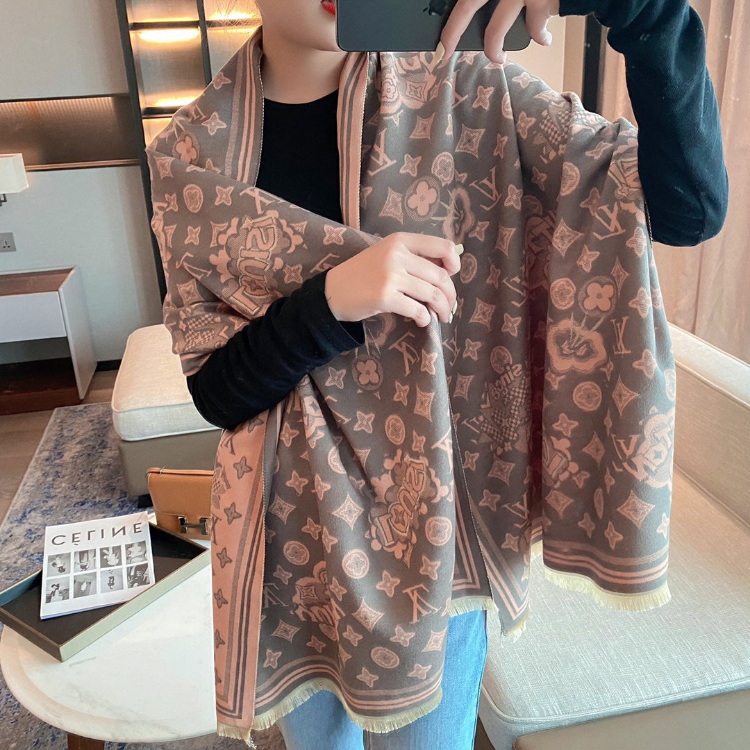 Louis Vuitton Premium Woven 5 Colors Autumn/Winter Scarf for Women – product image 3