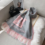 Louis Vuitton Premium Woven Double-sided Jacquard Pocket Scarf for Women – product image 19
