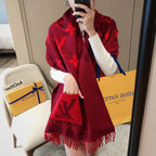Louis Vuitton Premium Woven Double-sided Jacquard Pocket Scarf for Women – product image 2
