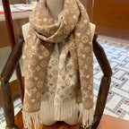 Louis Vuitton Premium Woven Love Monogram Element Fringed Scarf for Women – product image 7