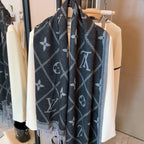 Louis Vuitton Premium Woven Rabbit Velvet Monogram Fringe Scarf Shawl – product image 15
