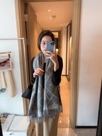 Louis Vuitton Premium Woven Rabbit Velvet Monogram Fringe Scarf Shawl – product image 25