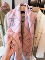 Louis Vuitton Premium Woven Rabbit Velvet Monogram Fringe Scarf Shawl – product image 30