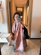 Louis Vuitton Premium Woven Rabbit Velvet Monogram Fringe Scarf Shawl – product image 31