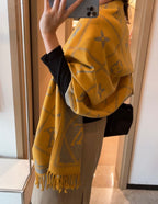 Louis Vuitton Premium Woven Rabbit Velvet Monogram Fringe Scarf Shawl – product image 36