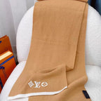 Louis Vuitton Premium Woven Solid Embroidered Monogram Scarf for Women – product image 10