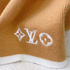 Louis Vuitton Premium Woven Solid Embroidered Monogram Scarf for Women – product image 11