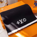 Louis Vuitton Premium Woven Solid Embroidered Monogram Scarf for Women – product image 14