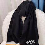 Louis Vuitton Premium Woven Solid Embroidered Monogram Scarf for Women – product image 15