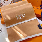 Louis Vuitton Premium Woven Solid Embroidered Monogram Scarf for Women – product image 3