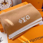 Louis Vuitton Premium Woven Solid Embroidered Monogram Scarf for Women – product image 8