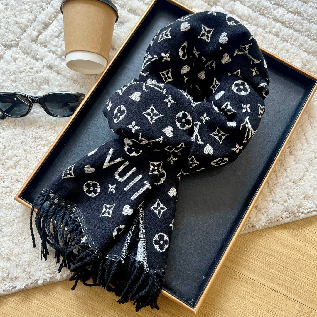 Louis Vuitton Premium Woven Vintage Embossed Scarf for Women – product image 16