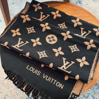 Louis Vuitton Premium Woven Wild At Heart Series Monogram Fringe Scarf Shawl – product image 1