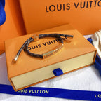 Louis Vuitton Print Leather Bracelet – Luxury Jewelry – product image 2