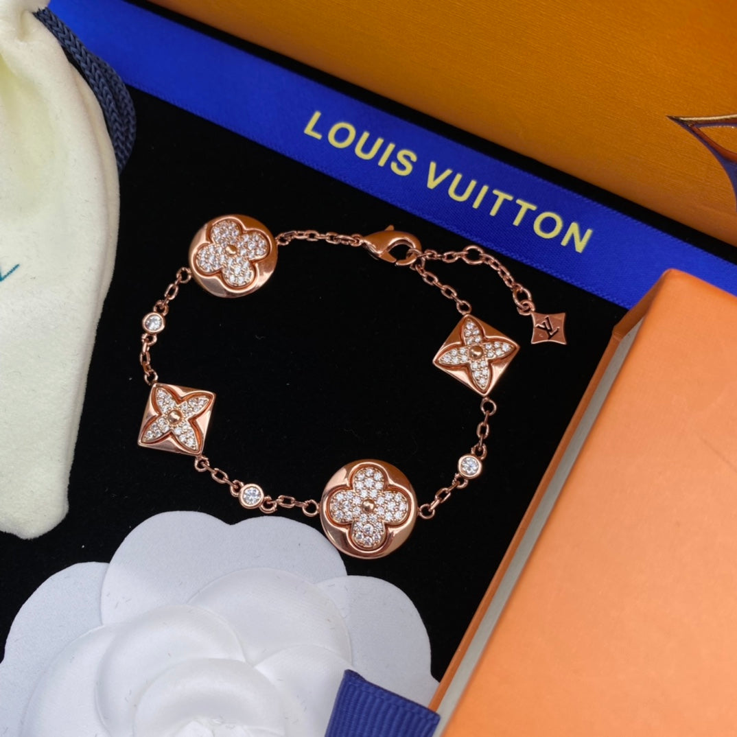 Louis Vuitton Rose Gold Crystal Bracelet – Luxury Jewelry – product image 2