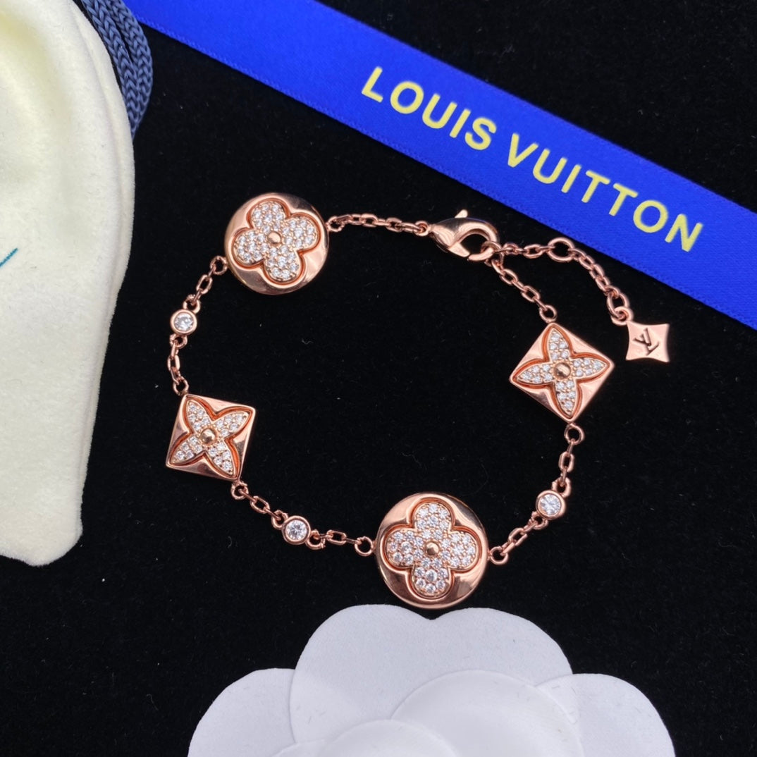 Louis Vuitton Rose Gold Crystal Bracelet – Luxury Jewelry – product image 3