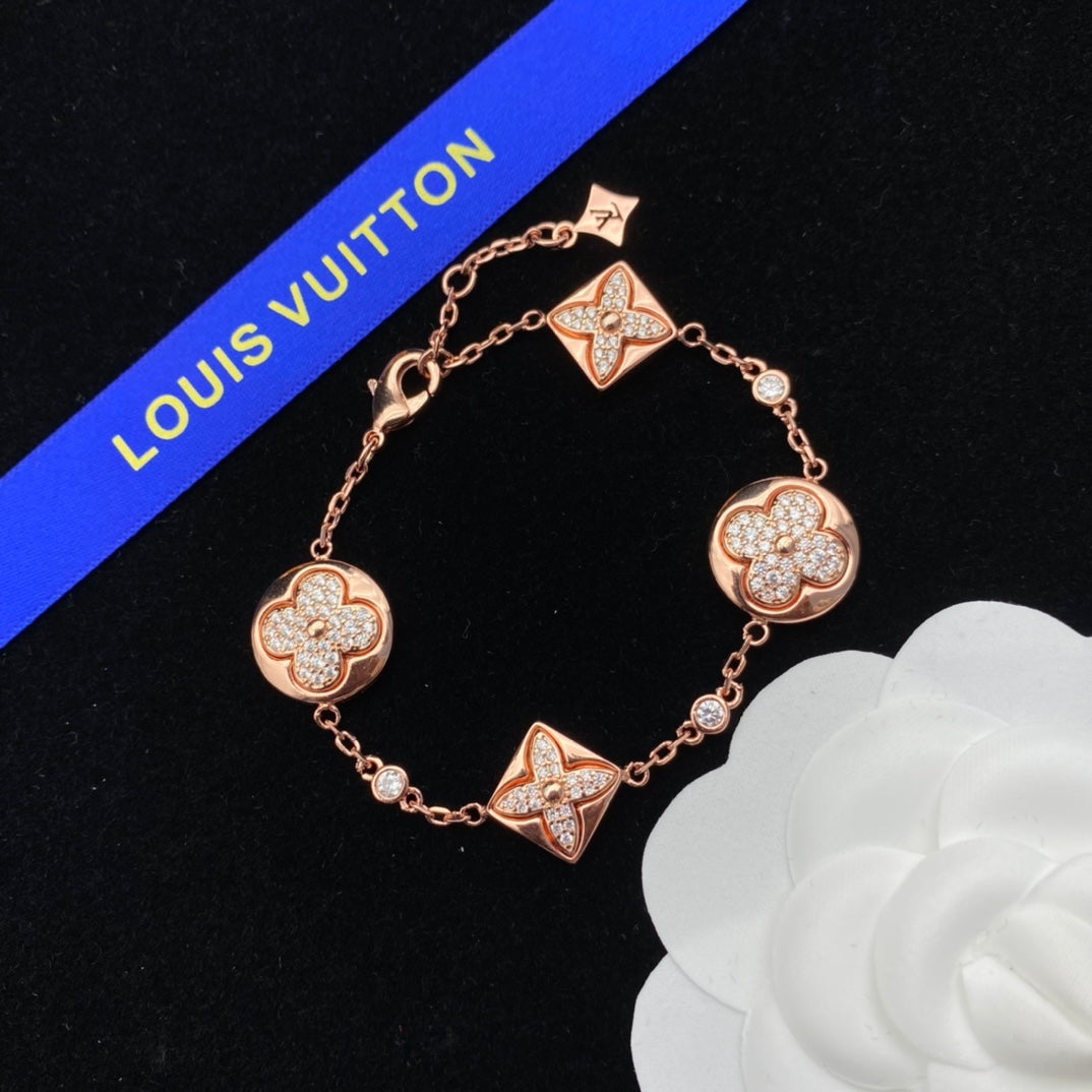 Louis Vuitton Rose Gold Crystal Bracelet – Luxury Jewelry – product image 4
