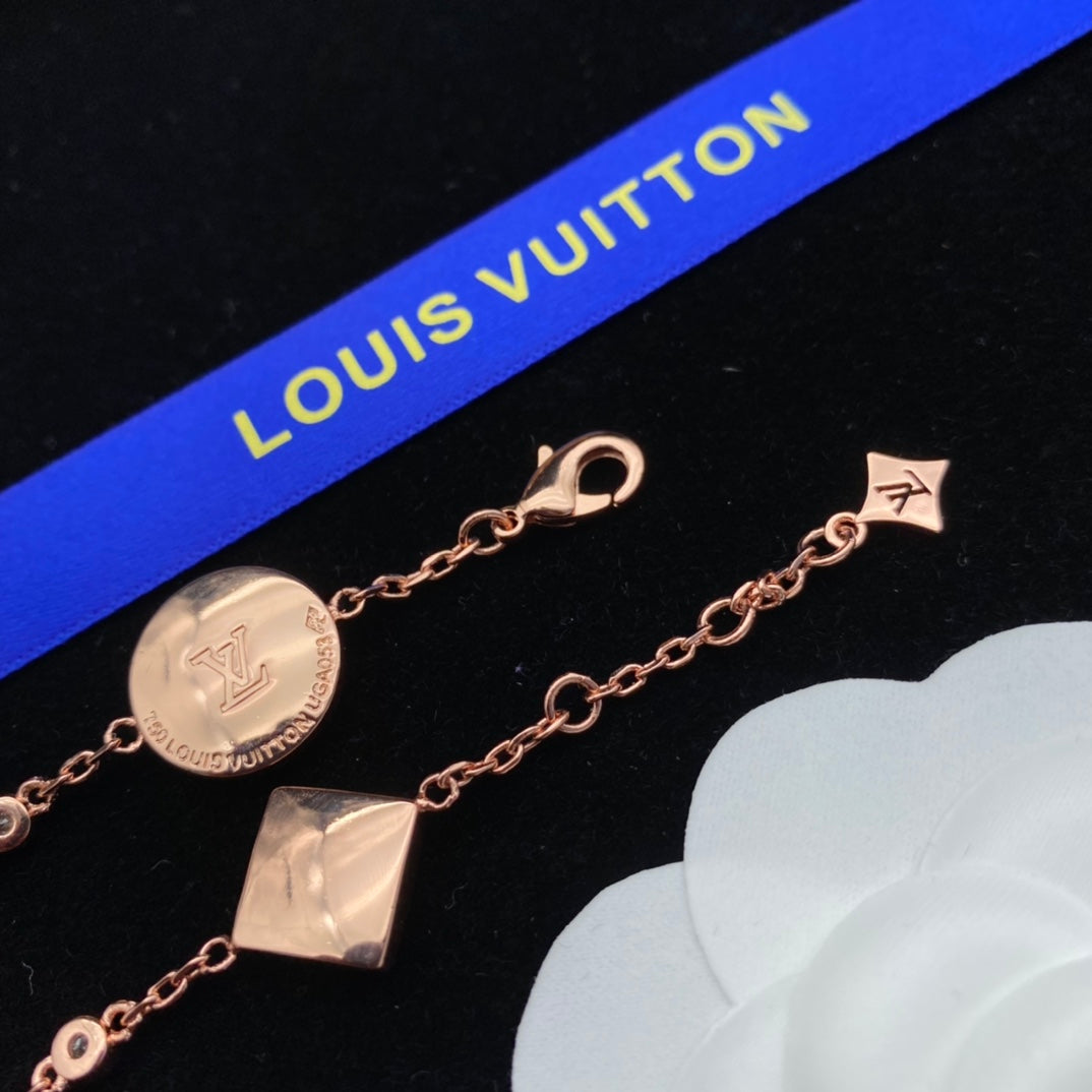 Louis Vuitton Rose Gold Crystal Bracelet – Luxury Jewelry – product image 5