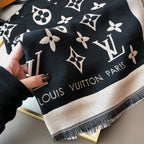 Louis Vuitton Satin Glossy Monogram Jacquard Scarf Shawl for Women – product image 12