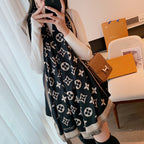 Louis Vuitton Satin Glossy Monogram Jacquard Scarf Shawl for Women – product image 14