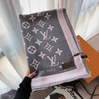 Louis Vuitton Satin Glossy Monogram Jacquard Scarf Shawl for Women – product image 3