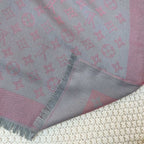 Louis Vuitton Silk Satin Fringe Monogram Scarf Shawl for Women – product image 20