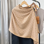Louis Vuitton Silk Satin Fringe Monogram Scarf Shawl for Women – product image 26