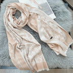Louis Vuitton Silk Satin Fringe Monogram Scarf Shawl for Women – product image 27
