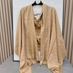 Louis Vuitton Silk Satin Fringe Monogram Scarf Shawl for Women – product image 3