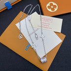 Louis Vuitton Silver Small Waist Pendant Necklace – Luxury Designer Jewelry – product image 1