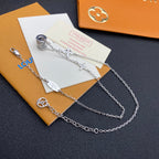 Louis Vuitton Silver Small Waist Pendant Necklace – Luxury Designer Jewelry – product image 5