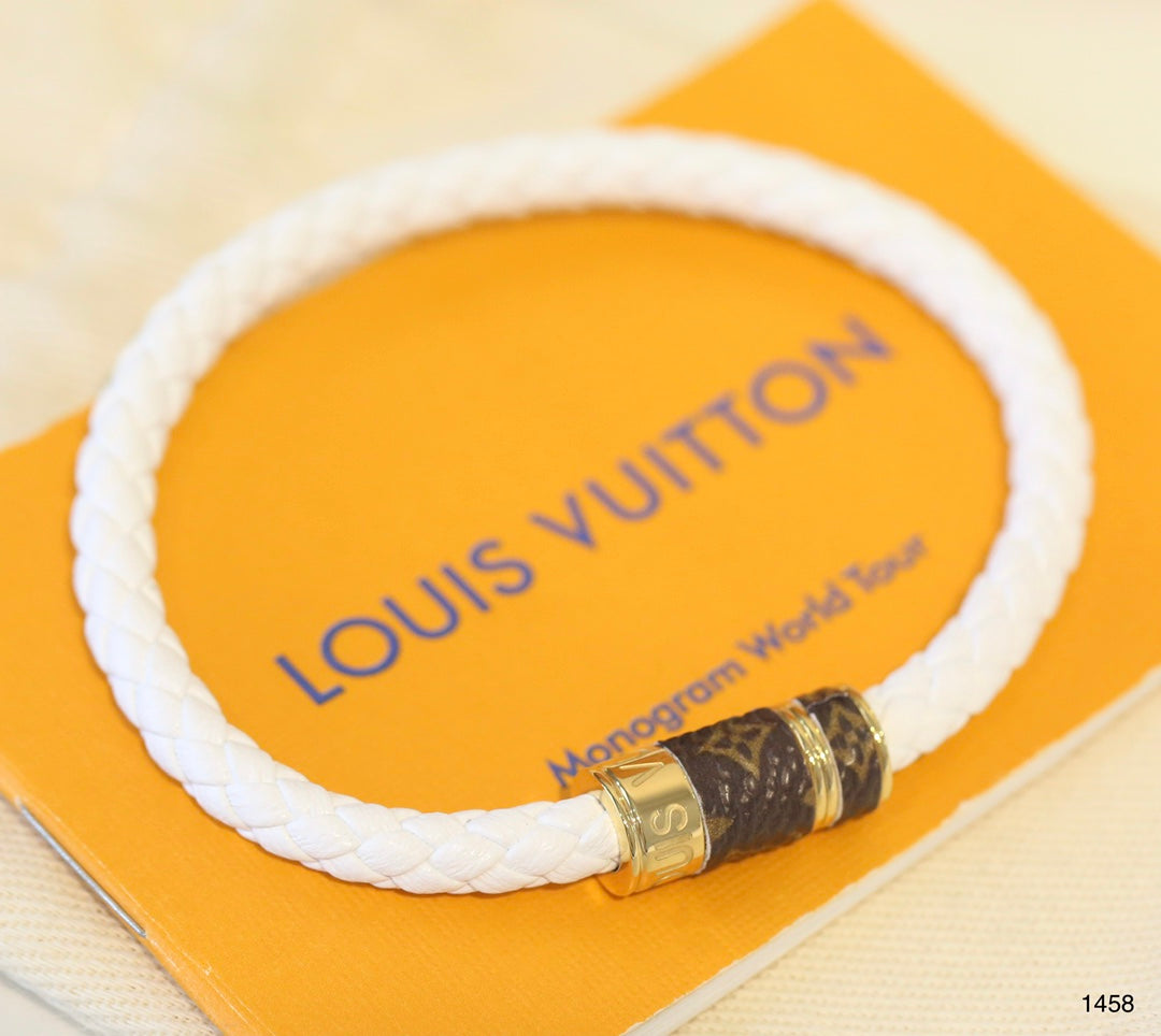 Louis Vuitton Simple Three-color Leather Bracelet – Luxury Jewelry – product image 1