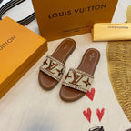 Louis Vuitton Summer Straw Monogram Slippers – slippers product image 1