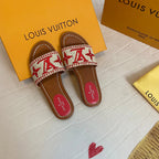 Louis Vuitton Summer Straw Monogram Slippers – slippers product image 11