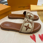 Louis Vuitton Summer Straw Monogram Slippers – slippers product image 17