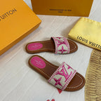 Louis Vuitton Summer Straw Monogram Slippers – slippers product image 20