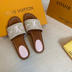 Louis Vuitton Summer Straw Monogram Slippers – slippers product image 4