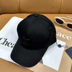 Black Louis Vuitton tonal LV cap front