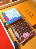 Louis Vuitton Twill Silk 3D Monogram Square Scarf for Women – product image 12