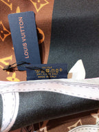 Louis Vuitton Twill Silk 3D Monogram Square Scarf for Women – product image 17