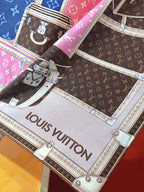 Louis Vuitton Twill Silk LET'S GO Collection Square Scarf for Women – product image 18