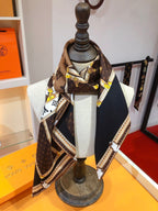 Louis Vuitton Twill Silk LET'S GO Collection Square Scarf for Women – product image 8