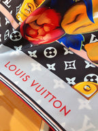 Louis Vuitton Twill Silk Monogram Bouquet Square Scarf for Women – product image 15