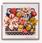 Louis Vuitton Twill Silk Monogram Bouquet Square Scarf for Women – product image 4
