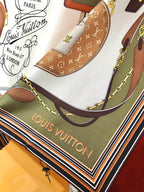 Louis Vuitton Twill Silk TREASURE Square Scarf for Women – product image 12
