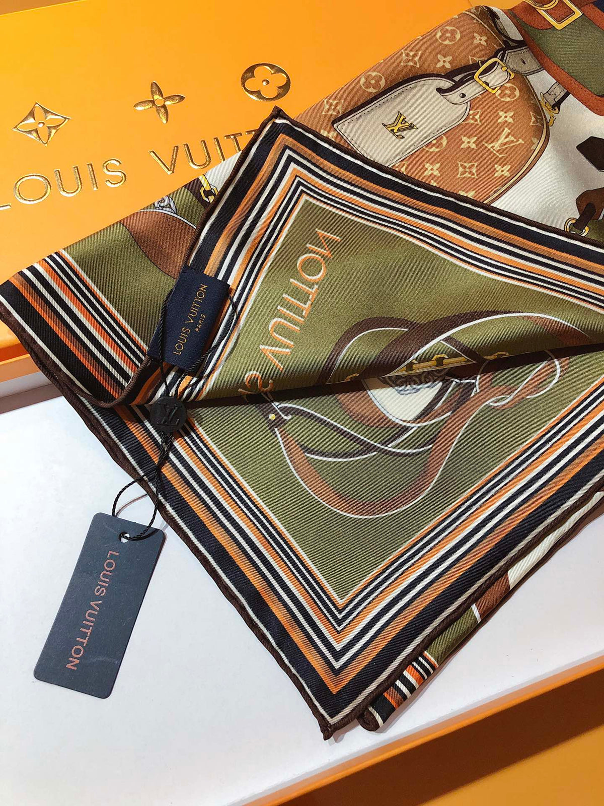 Louis Vuitton Twill Silk TREASURE Square Scarf for Women – product image 13