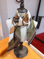 Louis Vuitton Twill Silk TREASURE Square Scarf for Women – product image 14
