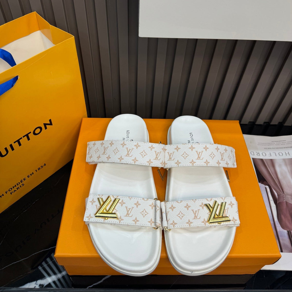 Louis Vuitton Unisex Leather Monogram Sandals – sandals product image 5