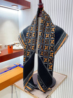 Louis Vuitton Vintage Embossed Square Silk Scarf for Women – product image 15